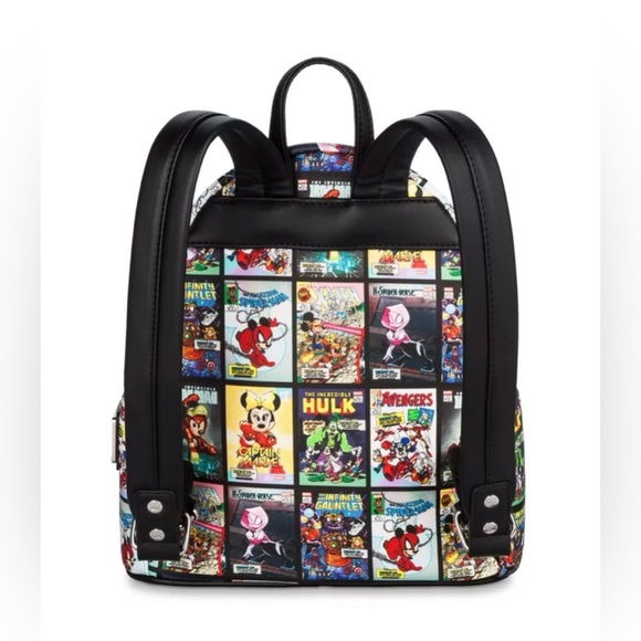 NWT Mickey and Gang/Marvel Loungefly Mini Backpack – Disney 100 Edition - Picture 3 of 5